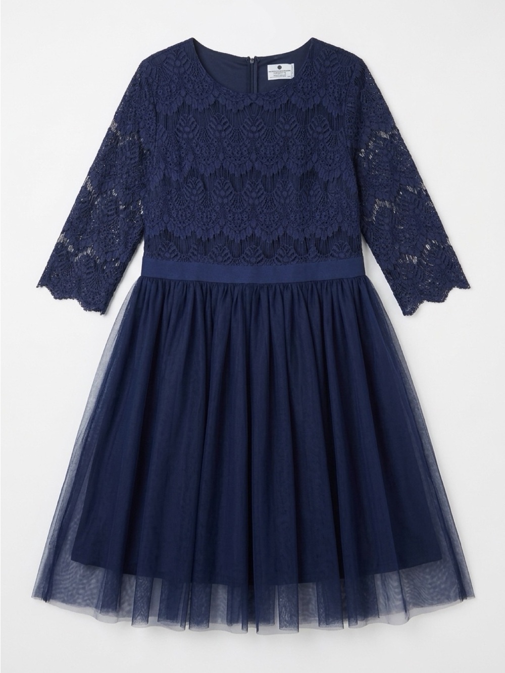 Dainty Jewells Navy Lace & Tulle Girls' Party Dress 3x